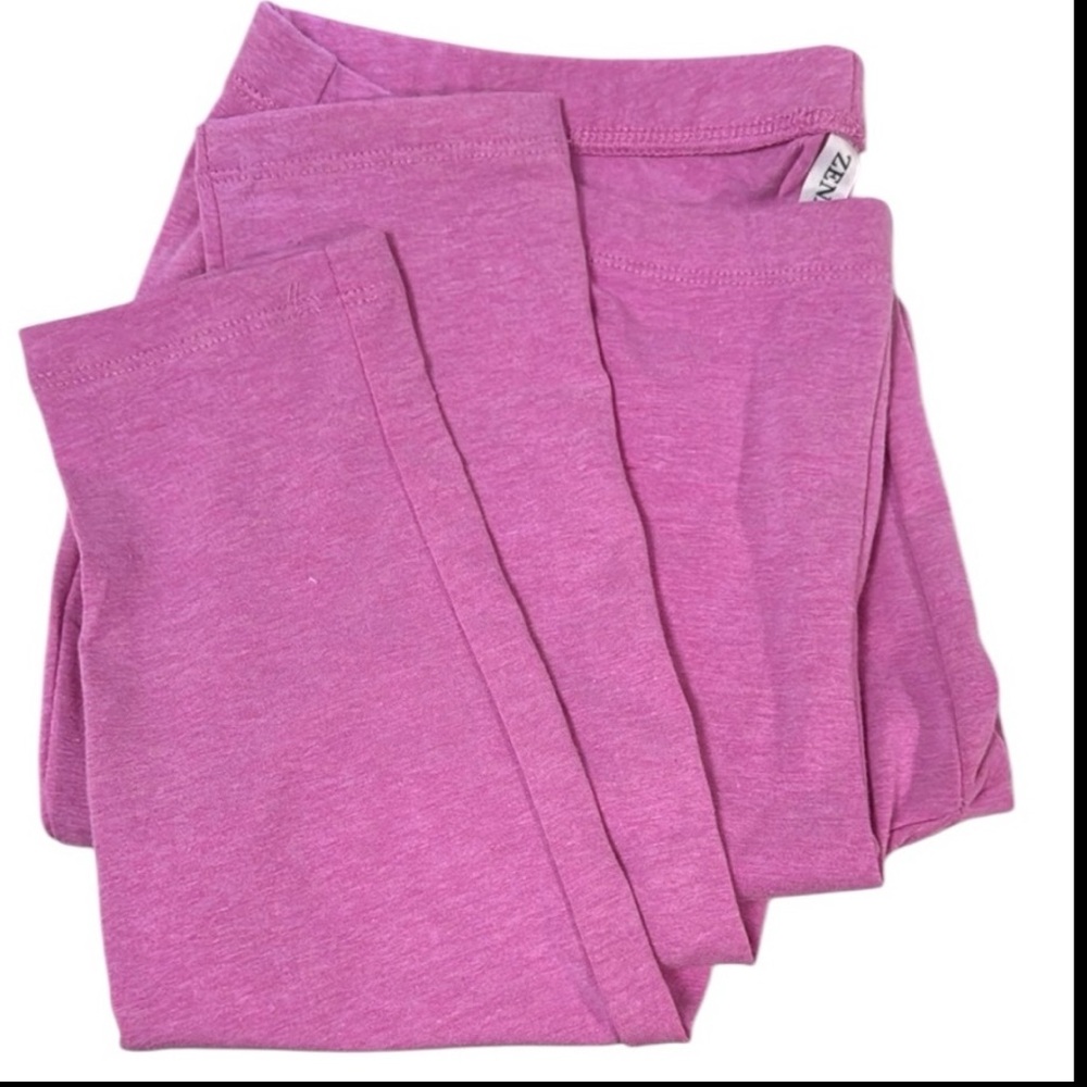 Zenana Lot of 3 Women's New 2x Leggings & 2 Oversized 100% Cotton Pocket Tees 2x - Picture 6 of 6
